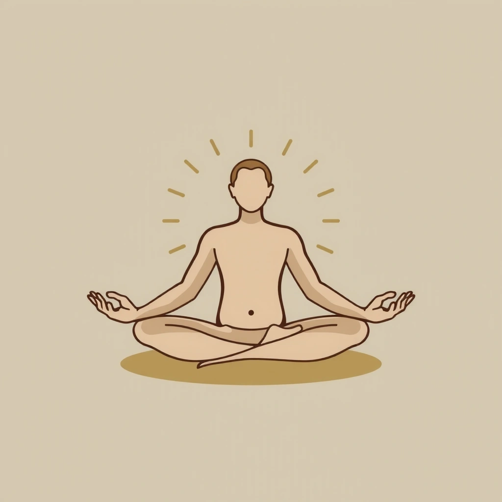 Persona meditando simbolizando bienestar